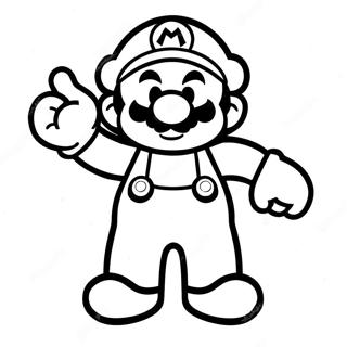 8 Bit Mario Inkleurblad 80155-22155