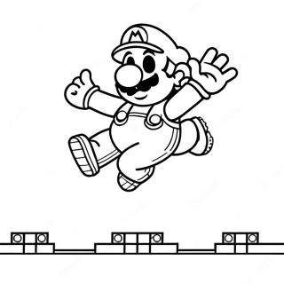 8 Bit Mario Wat Spring Inkleurblad 80156-22157