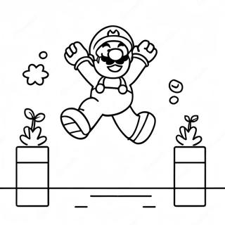 8 Bit Mario Wat Spring Inkleurblad 80156-22160