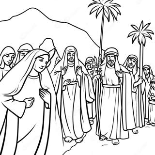 Palmsondag Optog Inkleurblad 80364 22328