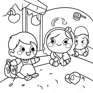 Gelukkige Eerste Dag Van Kleuterskool Inkleurblad 80388-22339