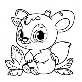 Schattige Baba Wouddiere Inkleurblad 80569-22492