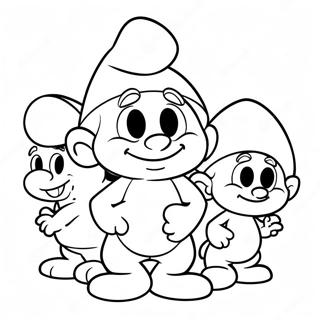 Smurfs Inkleurblad 80591-22493