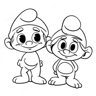 Smurfs Inkleurblad 80591-22494