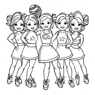 Super Bowl 2024 Cheerleaders Inkleurblad 80876-22726