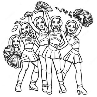 Super Bowl 2024 Cheerleaders Inkleurblad 80876-22727