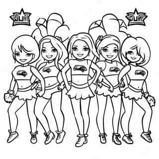 Super Bowl 2024 Cheerleaders Inkleurblad 80876-22728