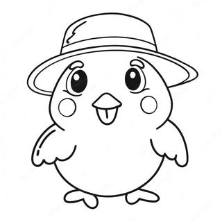 Grappige Peep In N Hoed Inkleurblad 80955-22790