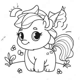 Cyaan Reenboog Vriende Magiese Inkleurblad 81007-22830