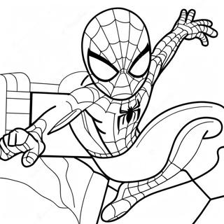 Spiderman En Hello Kitty Tekeninge Inkleurbladsye