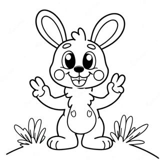 Speelse Spring Bonnie Met Hasie Ore Inkleurblad 81342-23090