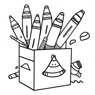 Grappige Kleurpotlood Doos Inkleurblad 81571-23267