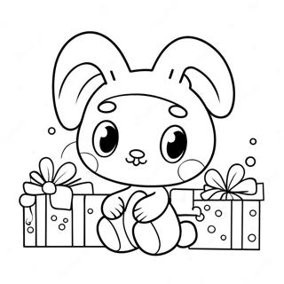My Melody Met Kersgeskenke Inkleurblad 81752-23407