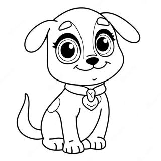 Schattige Lps Hond Inkleurblad 82421-23956