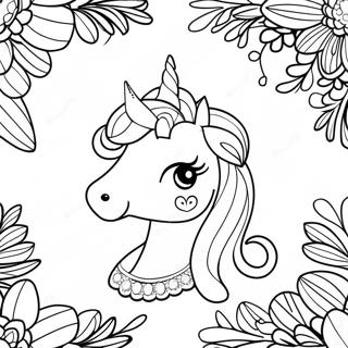 Sprankelende Unicorn Prinses Inkleurblad 82882-24305