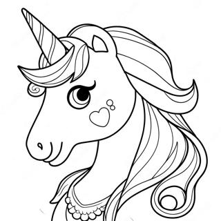 Sprankelende Unicorn Prinses Inkleurblad 82882-24306