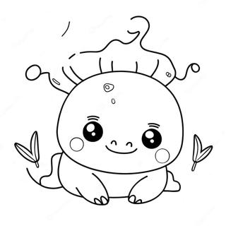 Koue Squishmallow Axolotl Inkleurblad 82908-24327