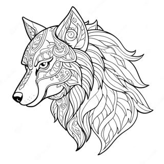 Mitologiese Wolf Inkleurblad 83341-24662