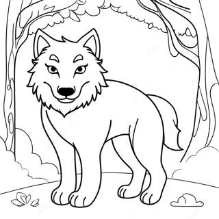 Mitologiese Wolf Inkleurblad 83341-24664