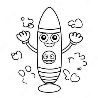 Schattige Kleurpotlood Karakter Inkleurblad 83626-24900