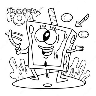 Gary Spongebob Inkleurbladsye