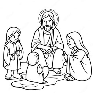 Jesus Met Kinders Inkleurblad 8378-330