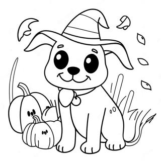 Halloween Hond Inkleurblad 84008-25187