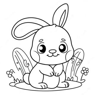 Schattige Haas Drukblad Inkleurblad 84239 25372