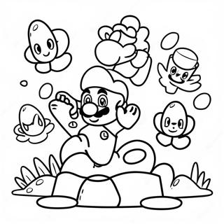 Super Mario 3d Wereld Inkleurblad 84725-25746