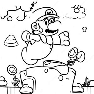 Super Mario 3d Wereld Inkleurblad 84725-25748