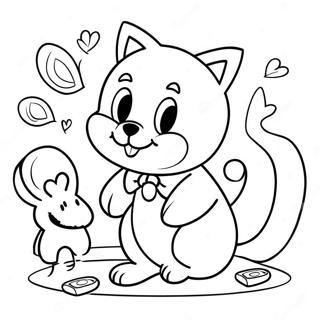 Tuxedo Sam Speel Met Vriende Inkleurblad 84904-25975