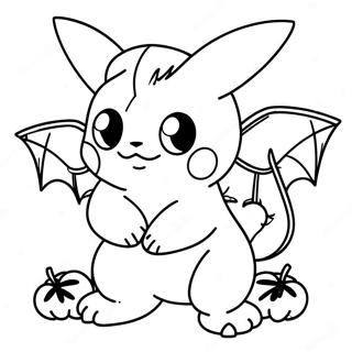 Pokemon Halloween Inkleurbladsye