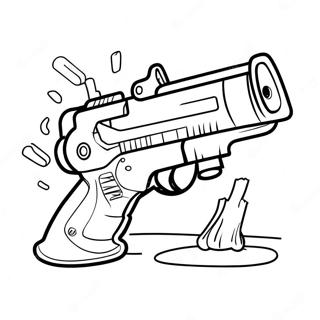 Nerf Geweer Geveg Toneel Inkleurblad 85109-26137