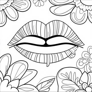 Glimlaggende Lippe Inkleurblad 85136-26161