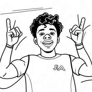 Ja Morant Vier Inkleurblad 85213-26223