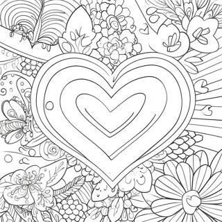 Kleurvolle Valentynsdag Kaarte Inkleurblad 85239-26242