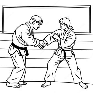 Cobra Kai Dojo Toneel Inkleurblad 85596-26511