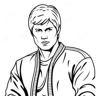 Cobra Kai Meester Johnny Lawrence Inkleurblad 85599 26524