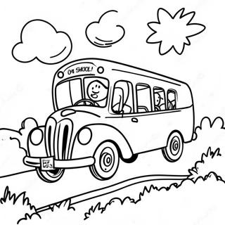 Opwindende Laaste Dag Van Skool Avontuur Inkleurblad 85651-26562