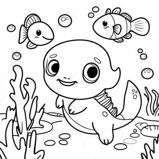 Axolotl Inkleurbladsye