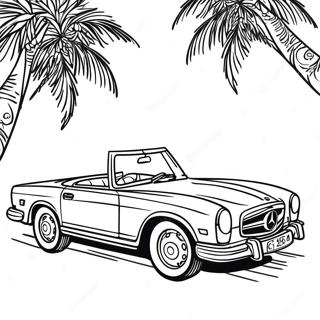Elegante Mercedes Cabriolet Inkleurblad 85881-26737