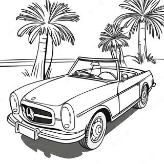 Elegante Mercedes Cabriolet Inkleurblad 85881-26739