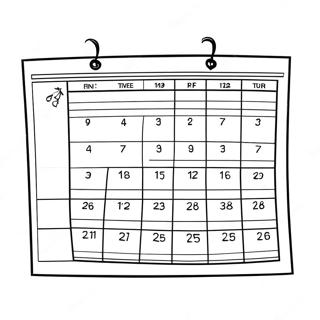 Kalender Inkleurbladsye