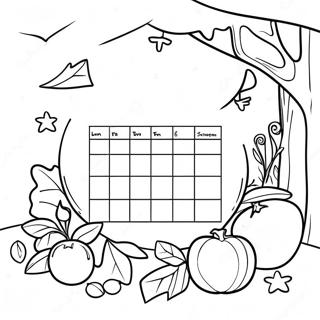 Seisoenale Kalender Inkleurblad 86184-26969