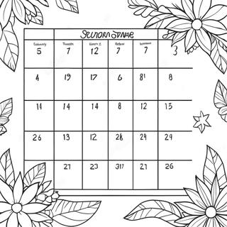 Seisoenale Kalender Inkleurblad 86184-26970