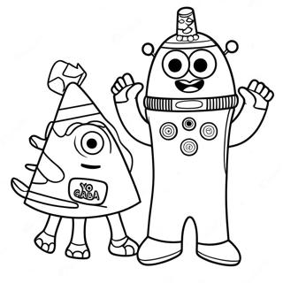 Yo Gabba Gabba Inkleurbladsye