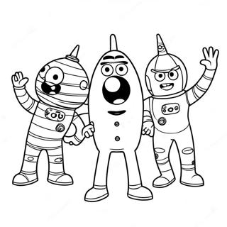 Yo Gabba Gabba Inkleurblad 86464-27212