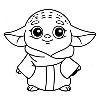 Oulike Baba Yoda Met Groot Oe Inkleurblad 8651-2482