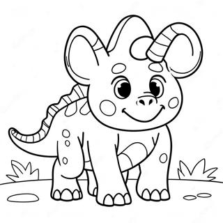 Cera Die Triceratops Inkleurblad 87085 27687