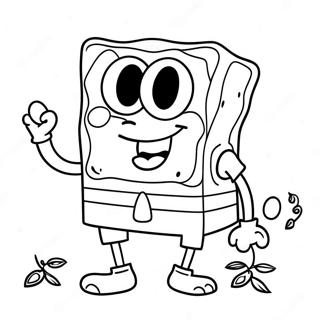 Halloween Spongebob Inkleurbladsye